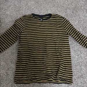 H&M Longsleeve Striped shirt gold/navy Size L
